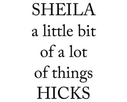 Sheila Hicks (Bilingual edition)