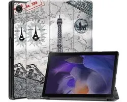 Samsung Galaxy Tab A8 Cover Tour Eiffel - Samsung Tab A8 case (10.5 pouces 2021) smart cover - Tab A8 cover bookcase - cover Samsung Tab A8 2021 - coque Samsung Galaxy Tab A8 2021