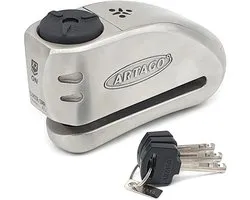 Artago 32 Alarmschijfslot Zilver