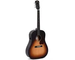 Sigma Guitars JM-SGE Sunburst elektrisch-akoestische westerngitaar