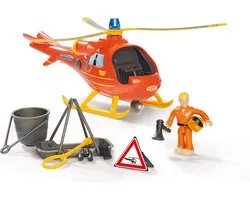Simba - Brandweerman Sam - Helicopter Wallaby incl. Figuur