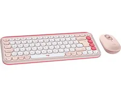 Logitech POP Icon Combo - Toetsenbord en Muis - Bluetooth - Qwerty US - Rose