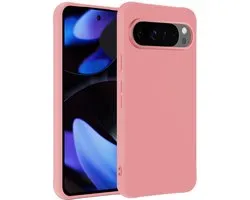 Hoesje - Geschikt voor Google Pixel 10 Pro XL - Sterk & Shockproof - Siliconen Case - Hoes Cover - Telefoonhoes - Lichtroze