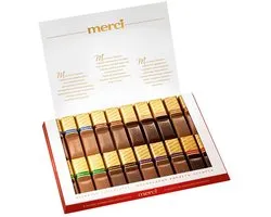 merci 250g "Succes" - merci Finest Selection Assorted chocolade - Mix van 8 smaken - Chocolade cadeau - Individueel verpakte chocoladereepjes
