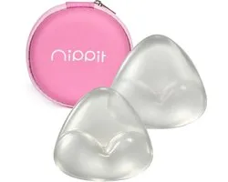Nippit Siliconen Push Up Pads Transparant - Bh Vulling & Bikini Vulling - Herbruikbare Push Up Pads - Waterproof - 2 Stuks