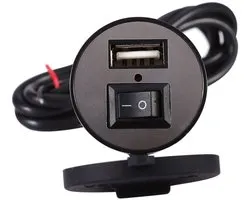 USB Charging Port, Power Supply for Motorcycle Mobile Phone Waterproof Toma USB Moto Port Sot 12V