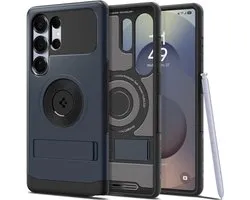 Spigen Case Convient pour Samsung Galaxy S25 Ultra Case - Spigen Slim Armor Mag - gris foncé