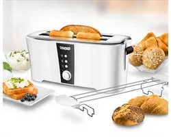Unold Design Dual Broodrooster CoolTouch-behuizing Wit, Zwart