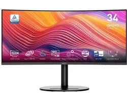 MSI Modern MD342CQP - Écran QHD ultra-large - 120 Hz - 34 pouces - Hub USB/KVM - Alimentation USB- PD 98 W