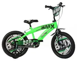 Dino Bikes Vélo enfant BMX vert 14 pouces