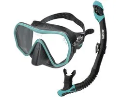 Seac Sub Ajna Snorkelset Zwart/Turqoise