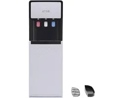 Aurixi® Proffesionele Koudwater Dispenser – Koud & Warm water - Watermachine - Waterkoeler 500 Watt- Watercooler - Waterdispenser - Voor Thuis of Kantoor- Wit- 31cm x 30cm x 93cm