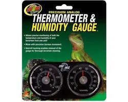 ZooMed - Precision Analog thermometer & Humidity gauge