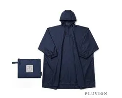Clima Bisetti - Regenponcho Donker Blauw - Multifunctionele poncho - Zelfvouwende poncho - Poncho met opbergzak - unisex - regenponcho fiets - Poncho voor buitenactiviteiten - Lichtgewicht poncho - regenponcho herbruikbaar - regenponcho's
