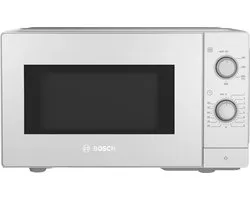 Bosch Serie 2 FL020MW0, Comptoir, Micro-onde simple, 800 W, Boutons, Rotatif, Blanc, Bouton
