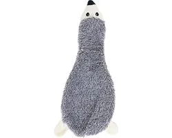 Boon Hondenspeelgoed Egel Plat Pluche + Piep Grijs 55cm