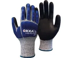 OXXA X-Cut-Flex 51-705 Gants de travail taille 9/L - résistant aux coupures classe D - protection contre les chocs - antidérapant - renforcé de fibres d'acier - sécurisé ESD - Construction & Industrie