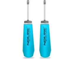 NDURE Soft Flask 500 PRO 2-Pack met Drink Straw – Handsfree Drinkfles voor Hardlopen, Trailrunning & Hiken – 2 x 500 ml – BPA-vrij