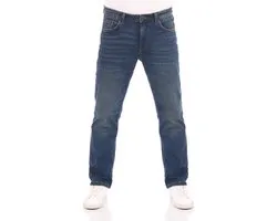 Tom Tailor Heren Jeans Broeken Marvin regular/straight Fit Blauw Volwassenen Denim Jeansbroek