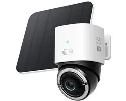 Caméra eufy 4G LTE S330 - avec WiFi - 4K UHD Pan Tilt - Alimentation Solar sans fil avec panneau Solar - Suivi AI avec carte SIM
