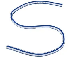 Flexible Curve Ruler, Drawing Sewing Rulers Curve Ruler Bendable Ruler Flexible Curve Template Flexible Ruler for Engineering[60cm]Spare Parts