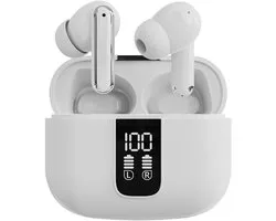 Écouteurs sans fil Strex - Suppression Active du bruit - Affichage LED - Écouteurs sans fil Bluetooth - Écouteurs sans fil - Bluetooth 5.3 - Wit