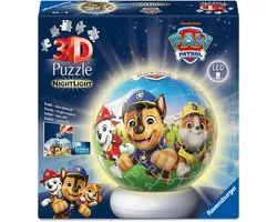 Ravensburger Paw Patrol 3D Puzzle Nachtlampje 72 Stukjes | Verlichte Puzzelbal | Kinderkamer Lamp vanaf 6 Jaar