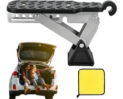 Auto opstap - Auto Dakkoffer Opstap - draagvermogen 180 kg - antislip - opklapbaar - met raamhamer - Deur auto opstap - voor SUV, sedan en pick-up