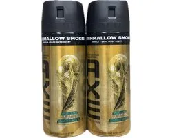 AXE Fine Fragrance Collection Premium Deodorant Bodyspray - Marshmallow Smoke FIFA Limited Edition - verrijkt met essentiële oliën - 2 x 150 ml