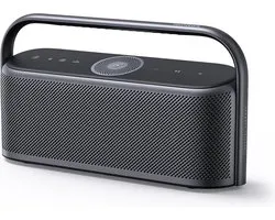 Enceinte Bluetooth sans fil Soundcore by Anker Motion X600 – Puissance sonore de 50 W – Audio spatial immersif – 5 Drivers et 5 Amplificateurs – 12 heures d'autonomie – Étanchéité IPX7 – Chargement USB-C – Grijs