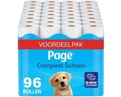 Page® toiletpapier - Compleet Schoon wc papier - 96 rollen - Voordeelverpakking