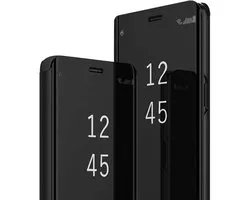 Case Compatible with Samsung Galaxy S25, Smart Clear View Cover, Clear View Standing Case, Translucent 360° - ShopVlot