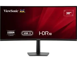 Écran LED Viewsonic VA3820C 96,5 cm (38") 3840 x 1600 pixels Wide Quad HD+ Zwart