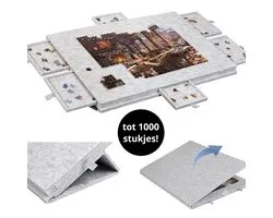 Puzzeltafel Deluxe met 6 Lades | Voor Puzzels tot 1000 Stukjes | Luxe Puzzel tafel van Vilt | Puzzelmat Puzzle Table Puzzel tafel Puzzletable