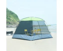 Pavillon Beekdaelen avec moustiquaire 305x305x213 cm gris