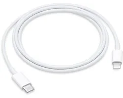 Apple - Lightning Oplaadkabel - USB‑C naar Lightning - 1m - Wit