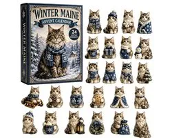 Christmas Cat Advent Calendar 2026 - 24 PCS Advent Calendar for Cats - Adventskalender - Katten Kerstkalender - Kerstmis Cadeau - Kerst Countdown - Kerstcadeau - Kerstversiering - Kerstmis Aftellen - Feestdecoratie - 2026 Adventskalender - Stijl B
