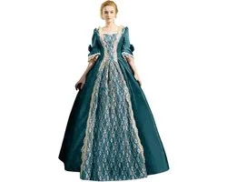 Cosplay-kostuum voor dames, middeleeuwse jurk, anime, carnaval, Halloween, gothic, victoriaans, kasteel, meid, gewaad, fluweel, chic, retro, uniform, manga, A254