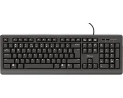 Trust Primo - Bedraad Toetsenbord - Full-size - Stille Toetsen - Morsbestendig - AZERTY BE - Zwart