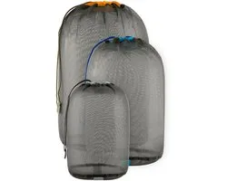 Sea to Summit sac de transport Mesh Stuff Sack Set 5, 8, 13L Beluga vert foncé
