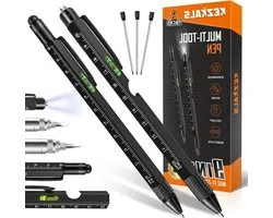 Set de stylos Multi outils 9 en 1 – Cadeaux secrets du Père Noël – Bas de Noël pour hommes – Cadeaux pour papa – Gadgets sympas – Outils – Cadeaux de Noël pour Hem