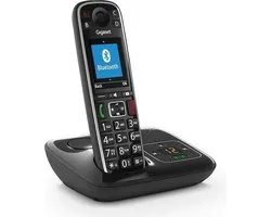Gigaset E720A - draadloze premium seniorentelefoon met antwoordapparaat - Bluetooth voor koppeling met gehoorapparaten - sprekende keuzetoetsen - Nummeraankondiging & Naamaankondiging - Groot display en toetsen -