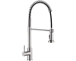 Kitchen Faucet with Removable Remote Sink Mixer - Stainless Steel - Ibergrif