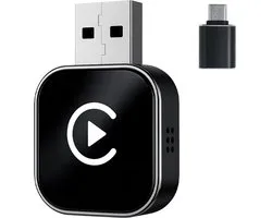 Thingy® Mini 2-in-1 Carplay Dongle - Draadloos CarPlay & Android Auto - Android Auto Dongle - Extra Klein Model - Snelle & Stabiele Connectie - Draadloos CarPlay