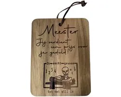 Meester cadeau - Geschenk meester cadeautjes - Leraar cadeau - Bedankt meester cadeau - Bedankt meester - Docent cadeau - Afscheidscadeau meester - Afscheid meester - Meester cadeau - Meester cadeau bedankt meester - Voor de meester - Teacher gift
