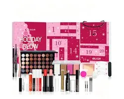 NAXSIR Complete make-upset voor dames, Beauty-adventskalender 24 vakjes, kerstcadeau