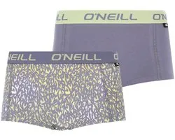 O'Neill dames boxershorts 2-pack - animal blue print - maat L