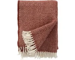 Klippan plaid wol Stella Rood Rust