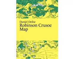 Literary Maps Series- Daniel Defoe, Robinson Crusoe Map