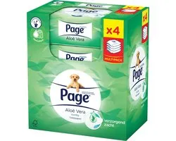 Page - Vochtig toiletpapier Aloë Vera - 4x 38 stuks